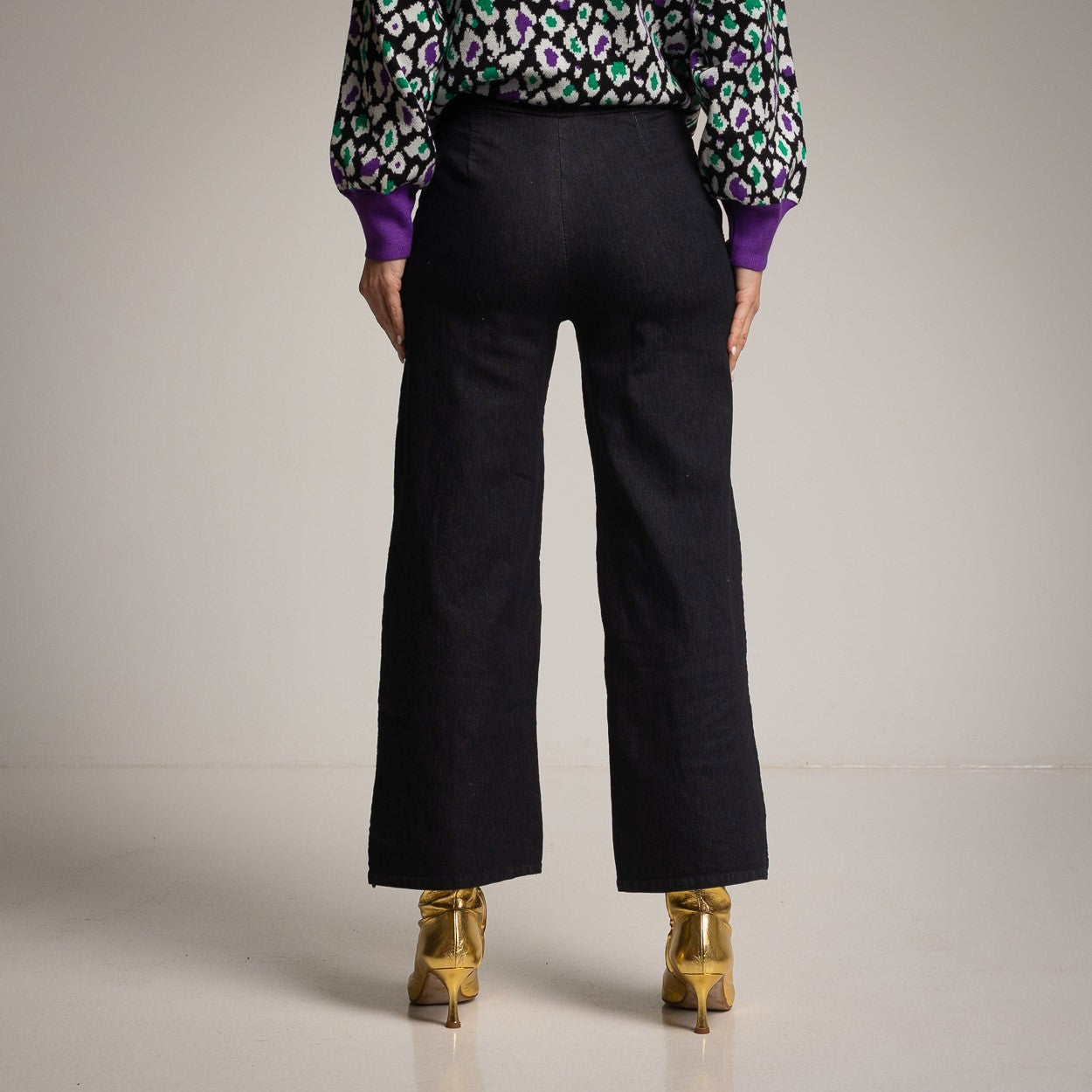 HIGH WAIST DENIM PANT